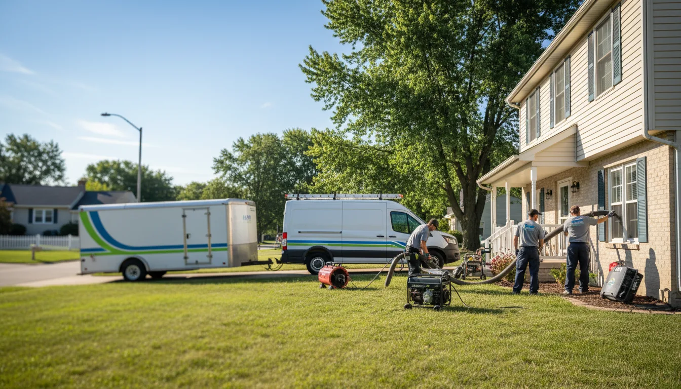 Flooded Basement Restoration And Cleanup With Repair in Coralville, IA near me